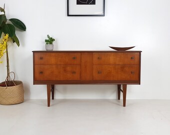Vintage G Plan Sideboard / Chest of Drawers / TV Stand - Mid Century Danish Influence Retro