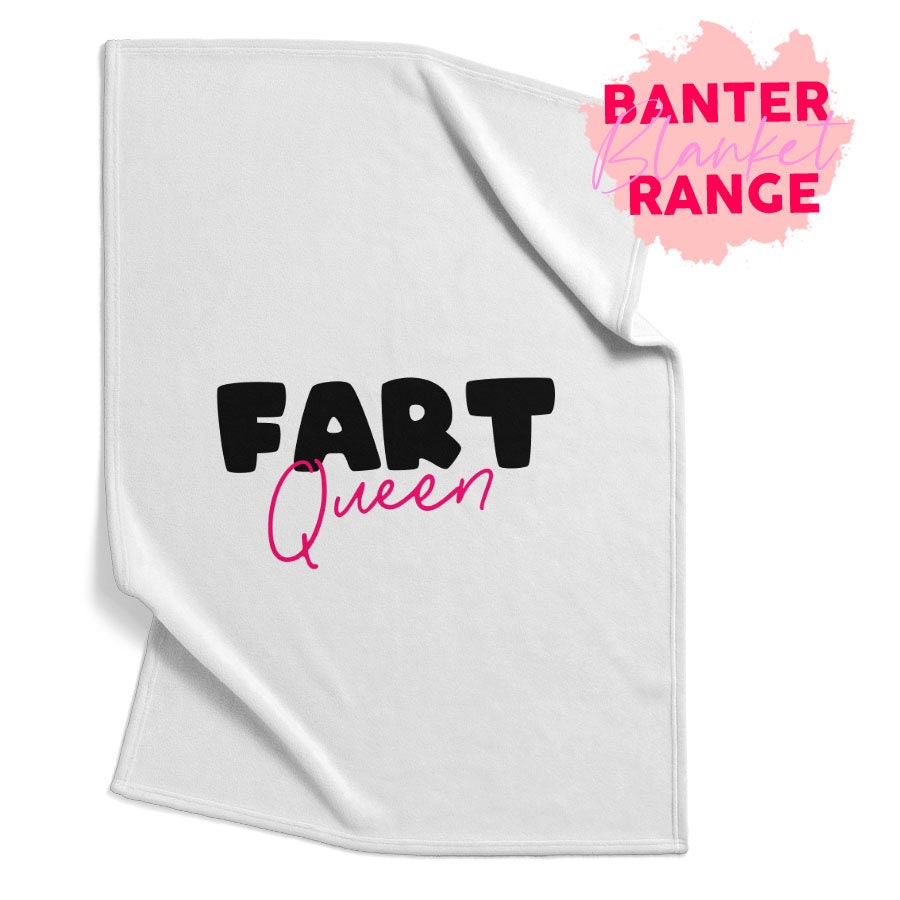Fart Queen Fleece Blanketblanketthrowssoft Blanketcustom Etsy