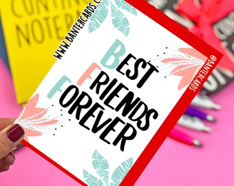 Best Friend Forever Leaf FB,funny cards,banter cards,friendship cards,best friend cards,bestie cards,best friends forever,sister cards