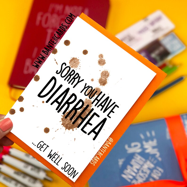 Sorry You Have Diarrhea..get Well Soon Fbfunny Cardsbanter Etsy UK