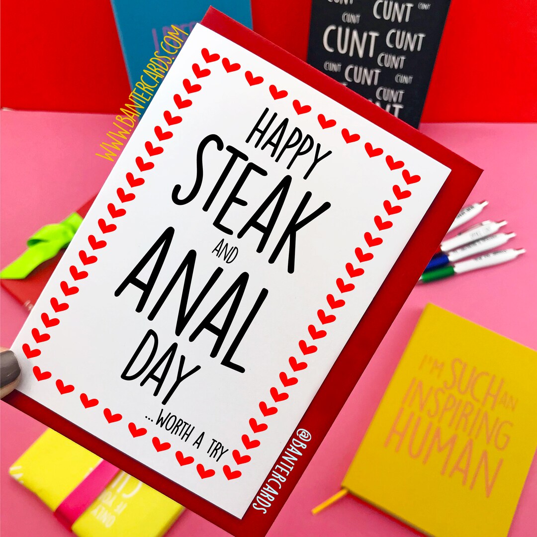Happy Steak and Anal Dayworth A Try Hearts Fb,funny Cards,banter