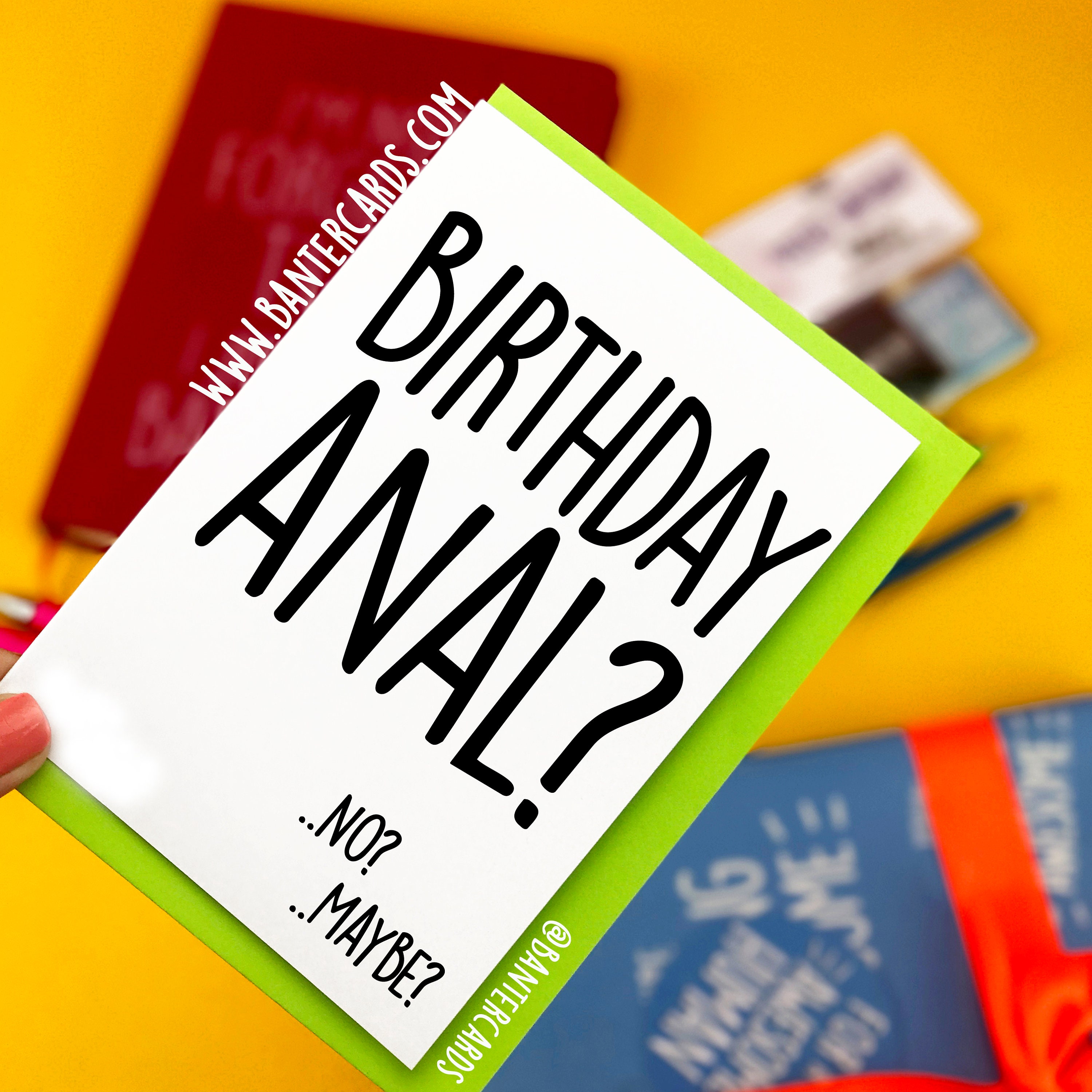 Birthday Anal No Maybe Plain Fb Funny Cardsbanter Etsy