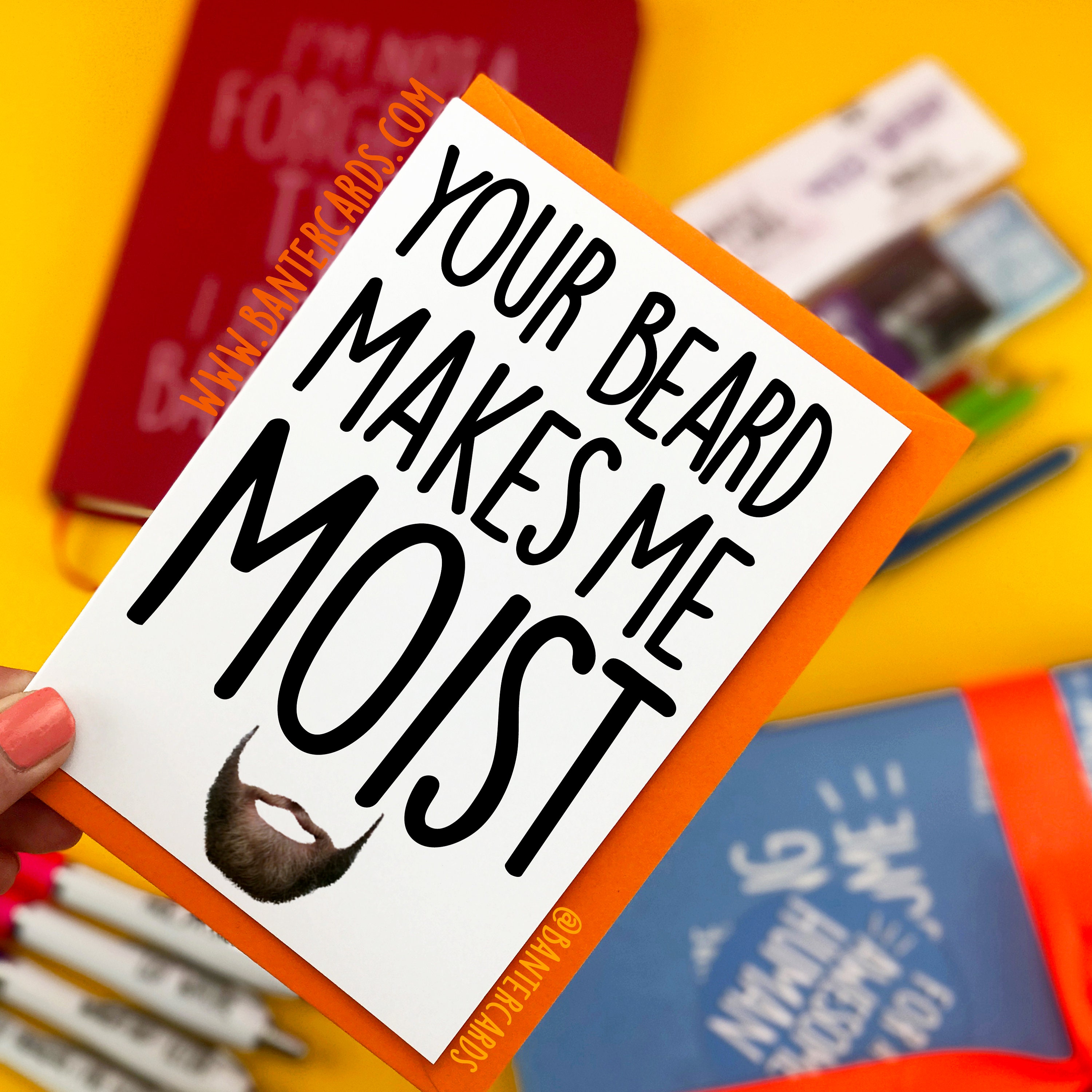 Your Beard Makes Me Moist Plain FB Funny Cardsbanter - Etsy Denmark