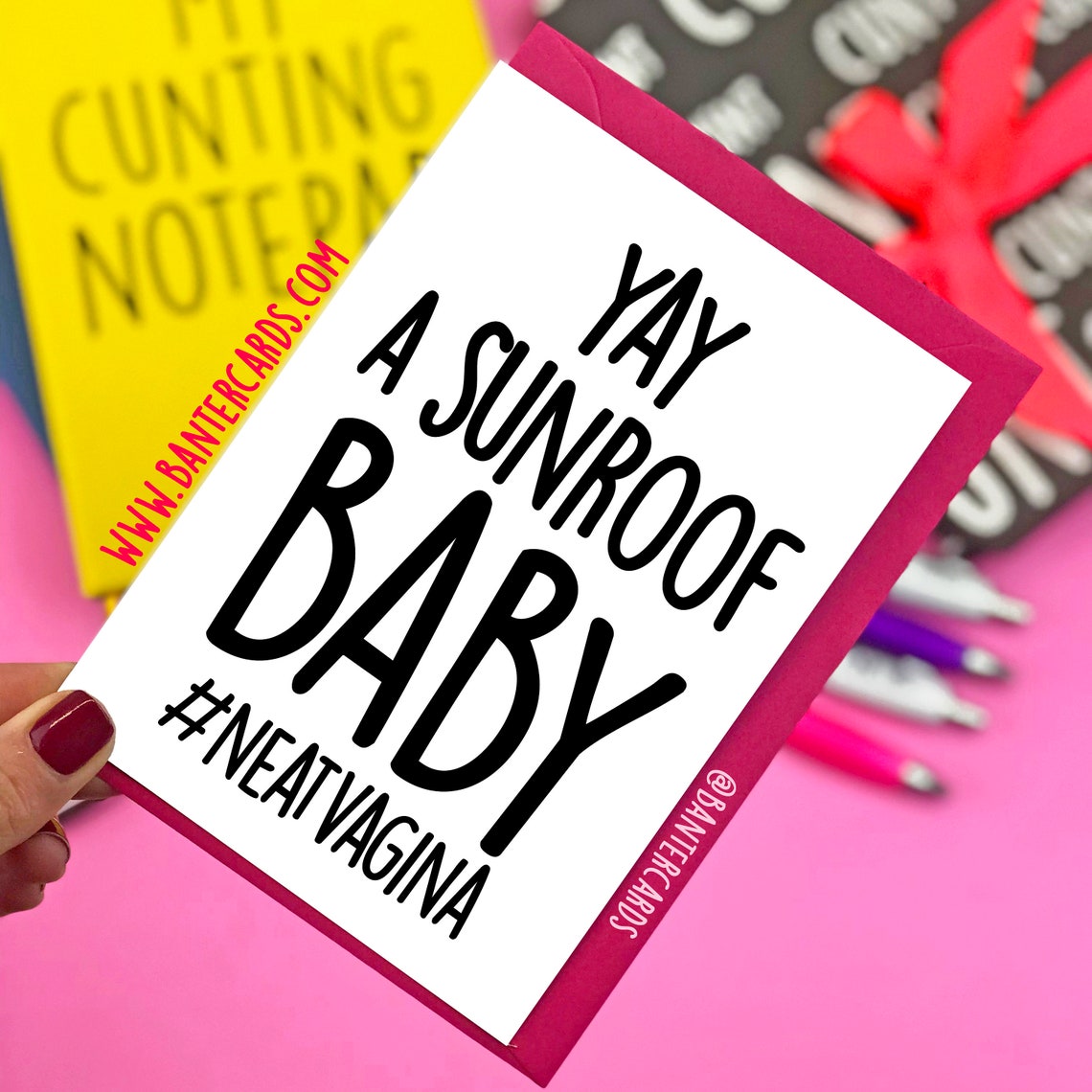 Yay a Sunroof Baby neatvagina FBbanter cardsfunny cardsnew Etsy