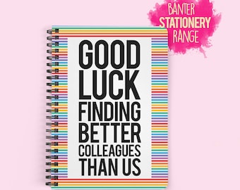 Carte De Depart Pour Collegue Ou Collegue Bonne Chance Etsy