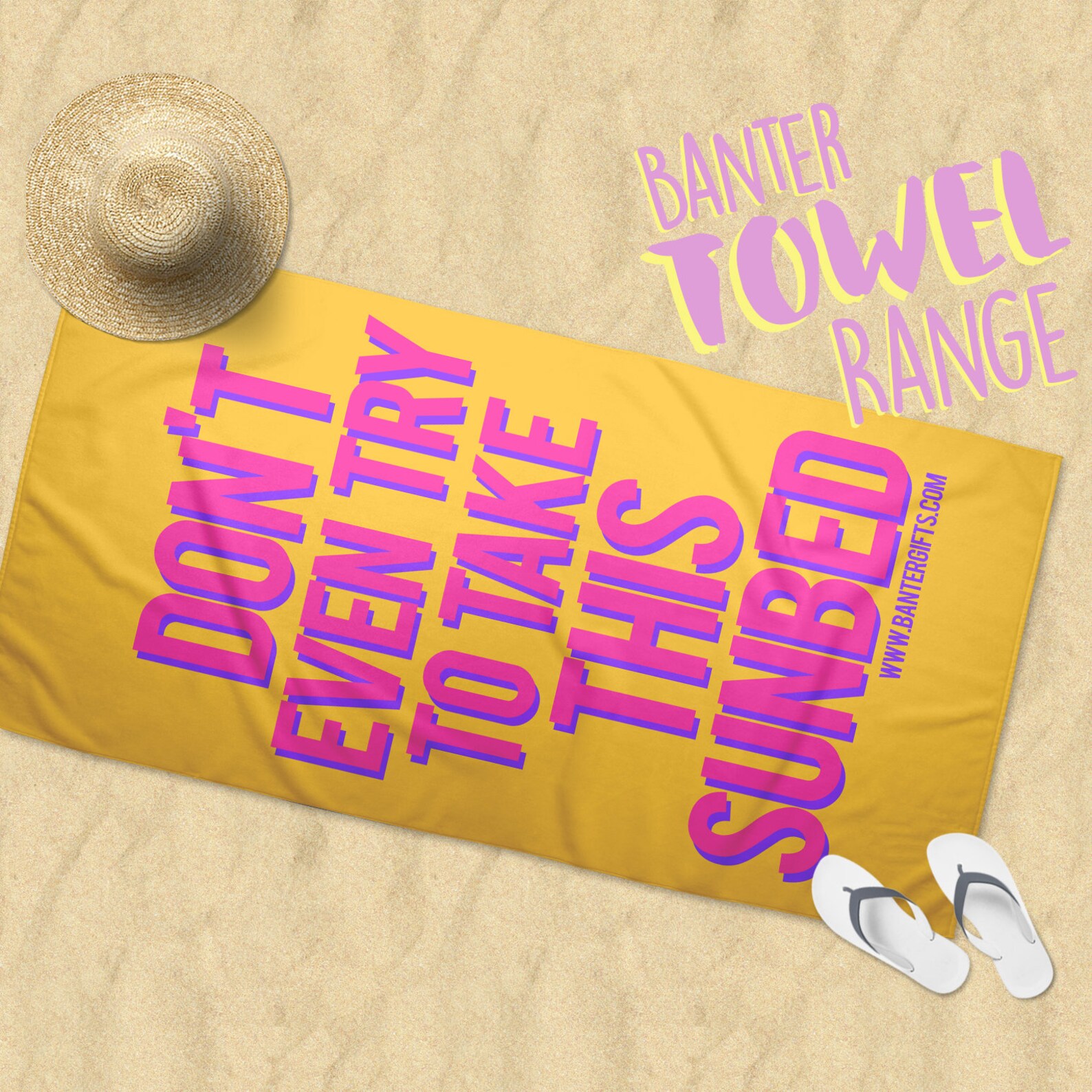 Don't Even Try & Take My Sunbed Towel Holiday Banter Etsy