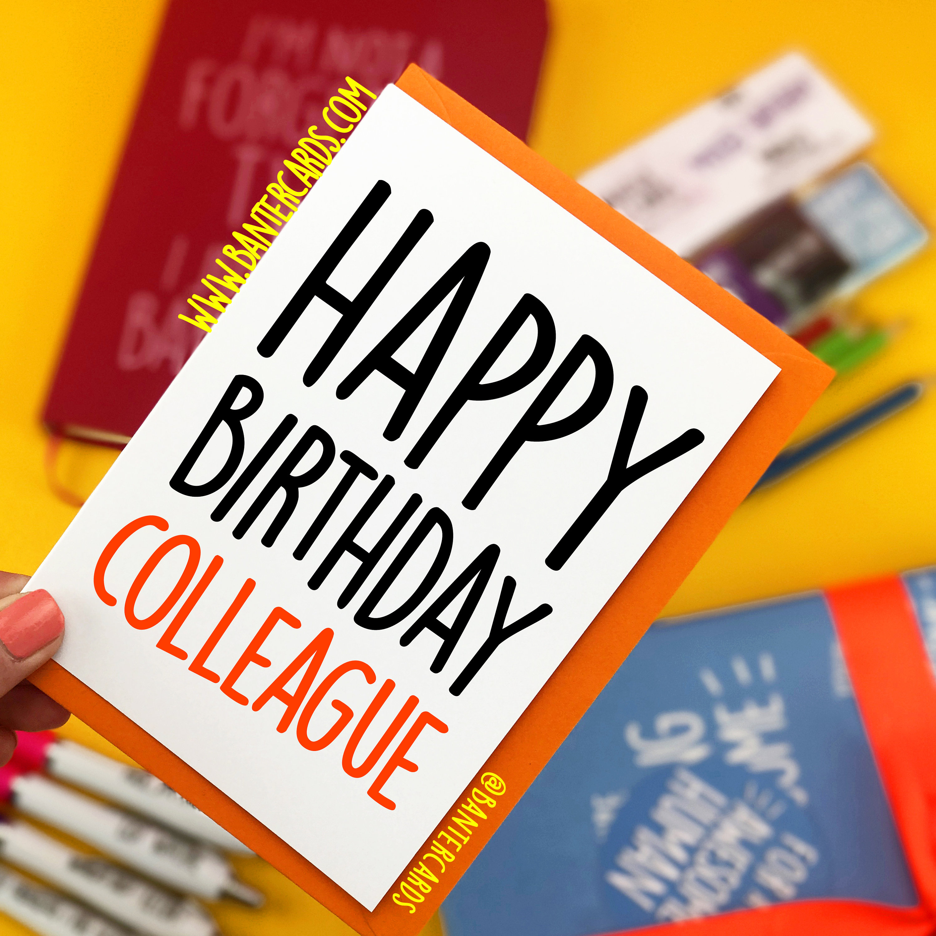 Joyeux Anniversaire Collegue Fb Uni Droles Cartes Cartes Etsy France