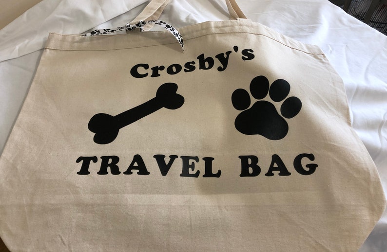 Pet Overnight Bag Pet Dog Cat Personalized Travel Bag Etsy