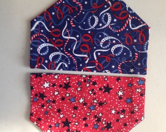 4th of July dog bandana, summer pet scarf, puppy bandana, cat gift, dog gift, no slip bandana, personalized dog bandana, puppy gift, small