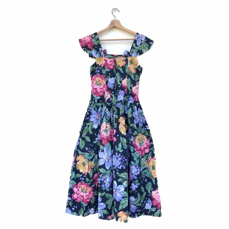 Vintage floral dress size 7 made in USA