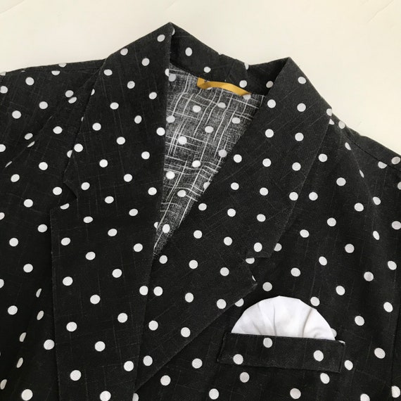 Vintage polka dots blazer - image 3