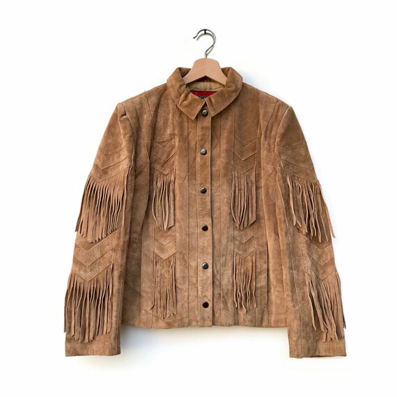 Vintage fringed leather jacket