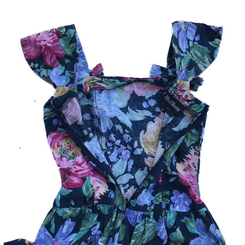 Vintage floral dress size 7 made in USA