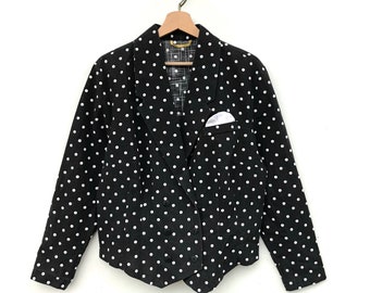 Vintage polka dots blazer