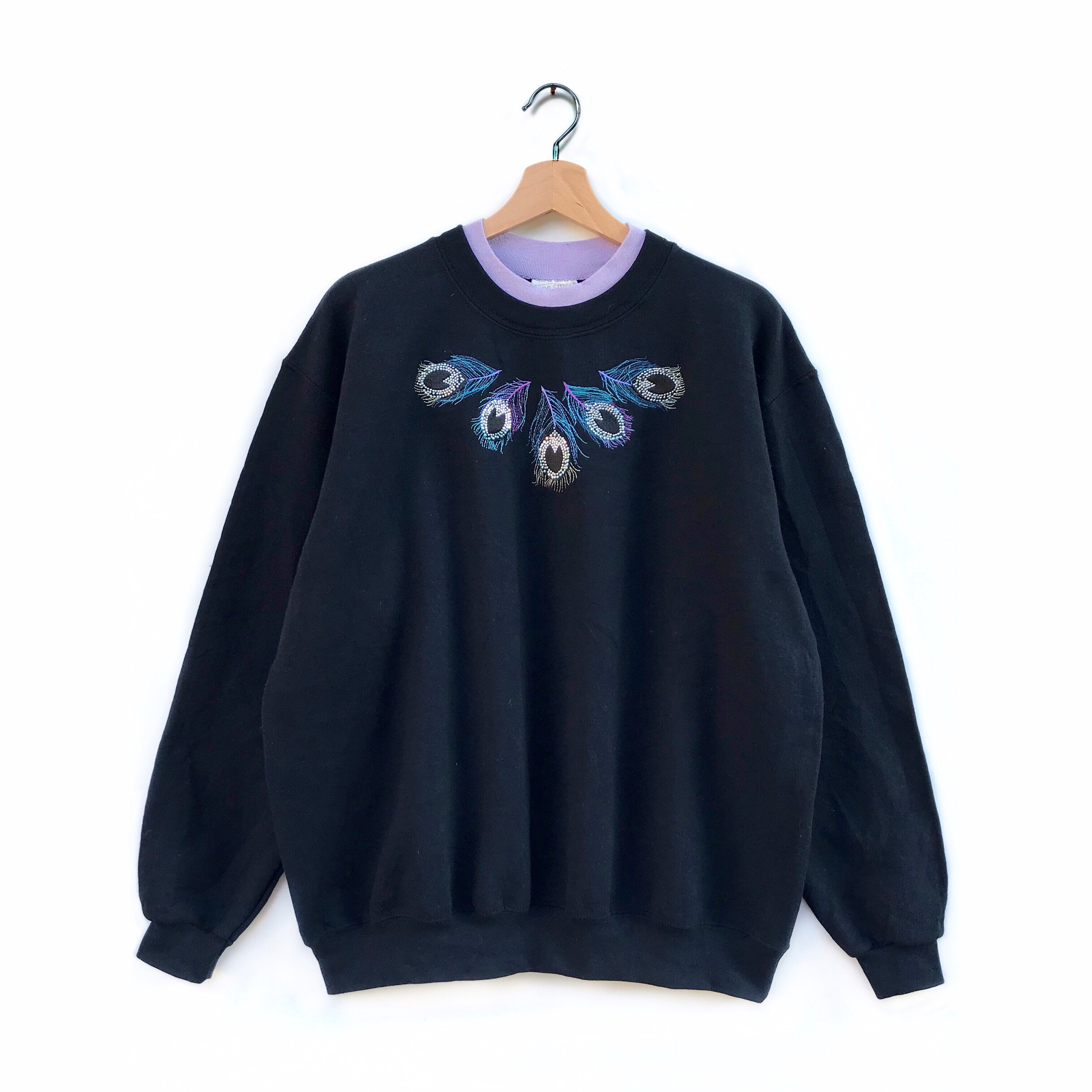 double collar sweatshirt