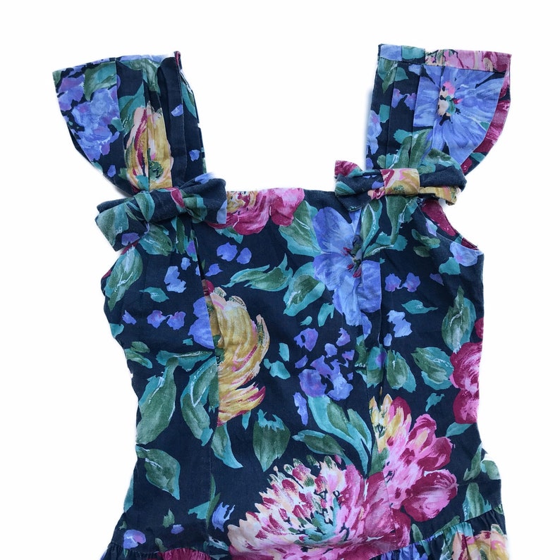 Vintage floral dress size 7 made in USA