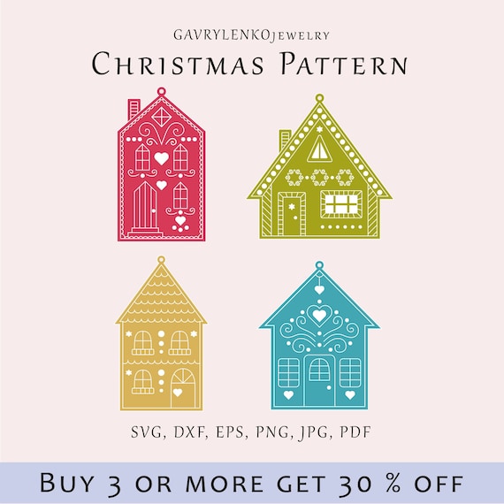Christmas tree ornament SVG, Gingerbread house glowforge template, New Year decoration SVG, Gingerbread house ornament, Acrylic lazer file
