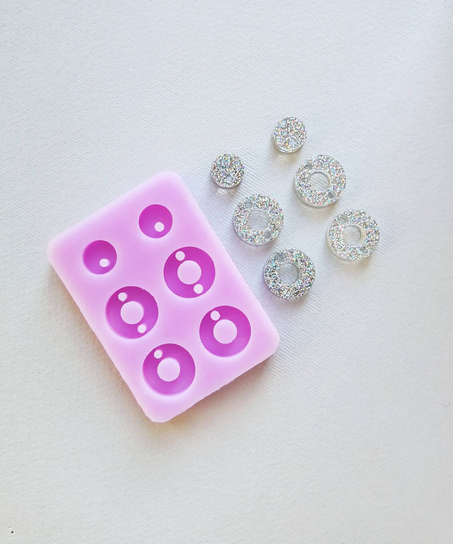 Circle resin mold Polymer clay form Supplies geometric Etsy