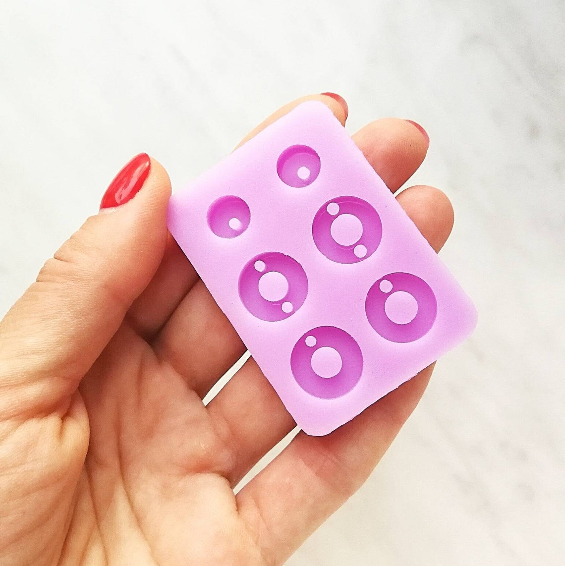 Circle resin mold Polymer clay form Supplies geometric Etsy