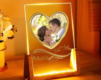 Personalized Gifts Night Light   Customized Gifts for  Valentines Anniversary, Customizable Gifts for Him Her Boyfriend Girlfriend