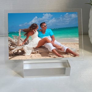 Personalized Photo Print Plaque With Custom Message