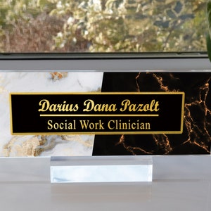 Personalized Name Plate for Desk  Custom Office Decor Nameplate Sign  Office Desk Name Plate Teacher  Gift