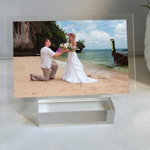 Custom Photo  Print Art , Photo On Acrylic, Photo Acrylic Transfer Print,  Acrylic Photo with Stand ,Valentines Gift