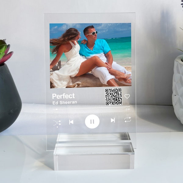 Custom Music Plaque , Personalized Song Plaque, Any Photo , Song, Any Playlist, Album Cover, Music Gift, Music Prints