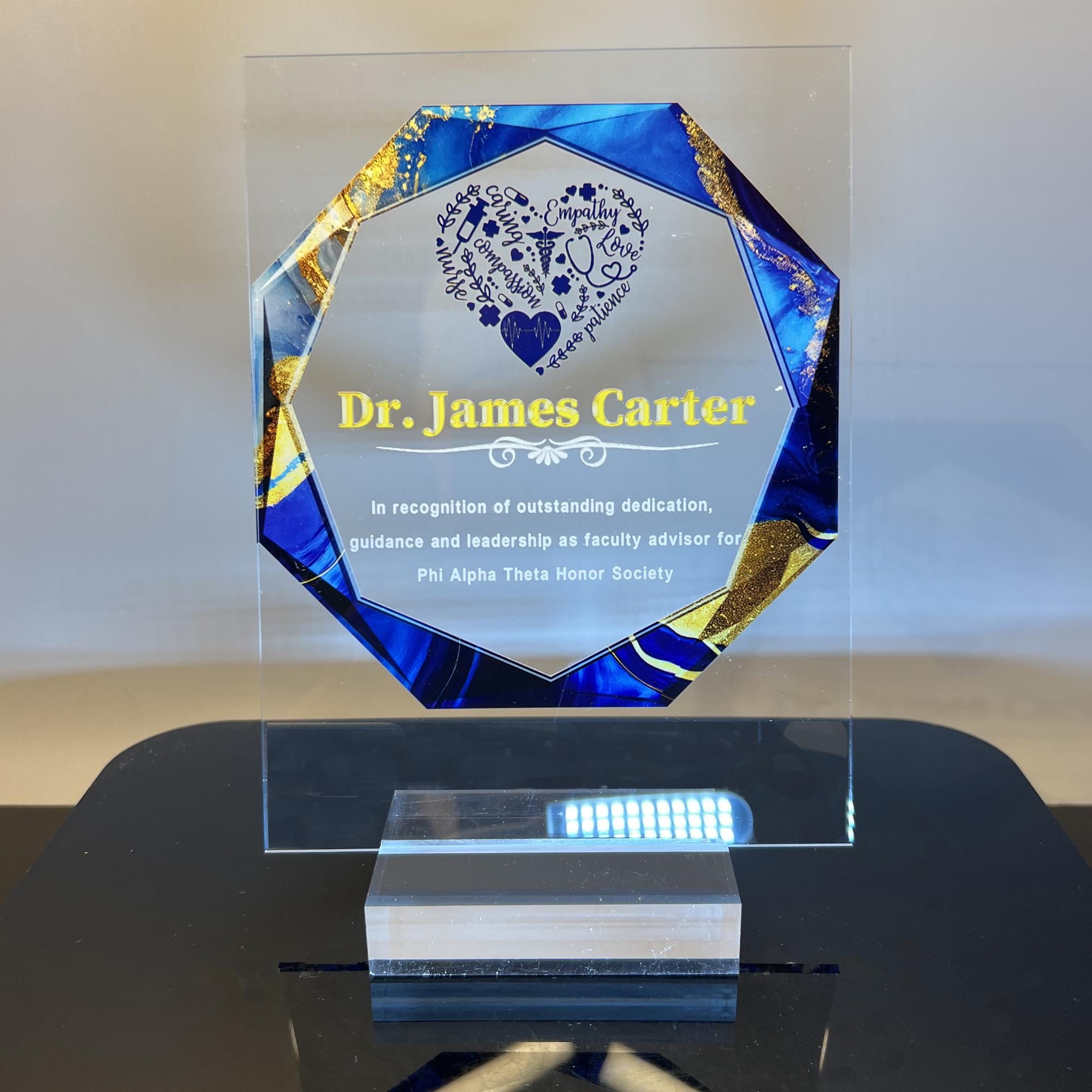 Custom Employee Award, Retirement Appreciation, for Manager, Staff, Retirement Award Custom Award Plaque 6x8,4x6 inch, Thank you