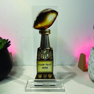 Tina&Co Personalized Fantasy Football Trophy  Customized Fantasy Football Trophy 2024 Awards and Trophies   Designs with Engraving Included