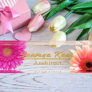 Personalized Name Plate for Desk  Custom Office Decor Nameplate Sign  Desk Organize Gift