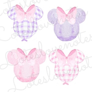 Pink and purple mouse balloon
