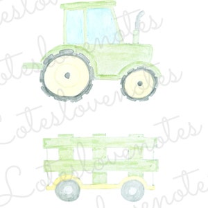 Watercolor Tractor