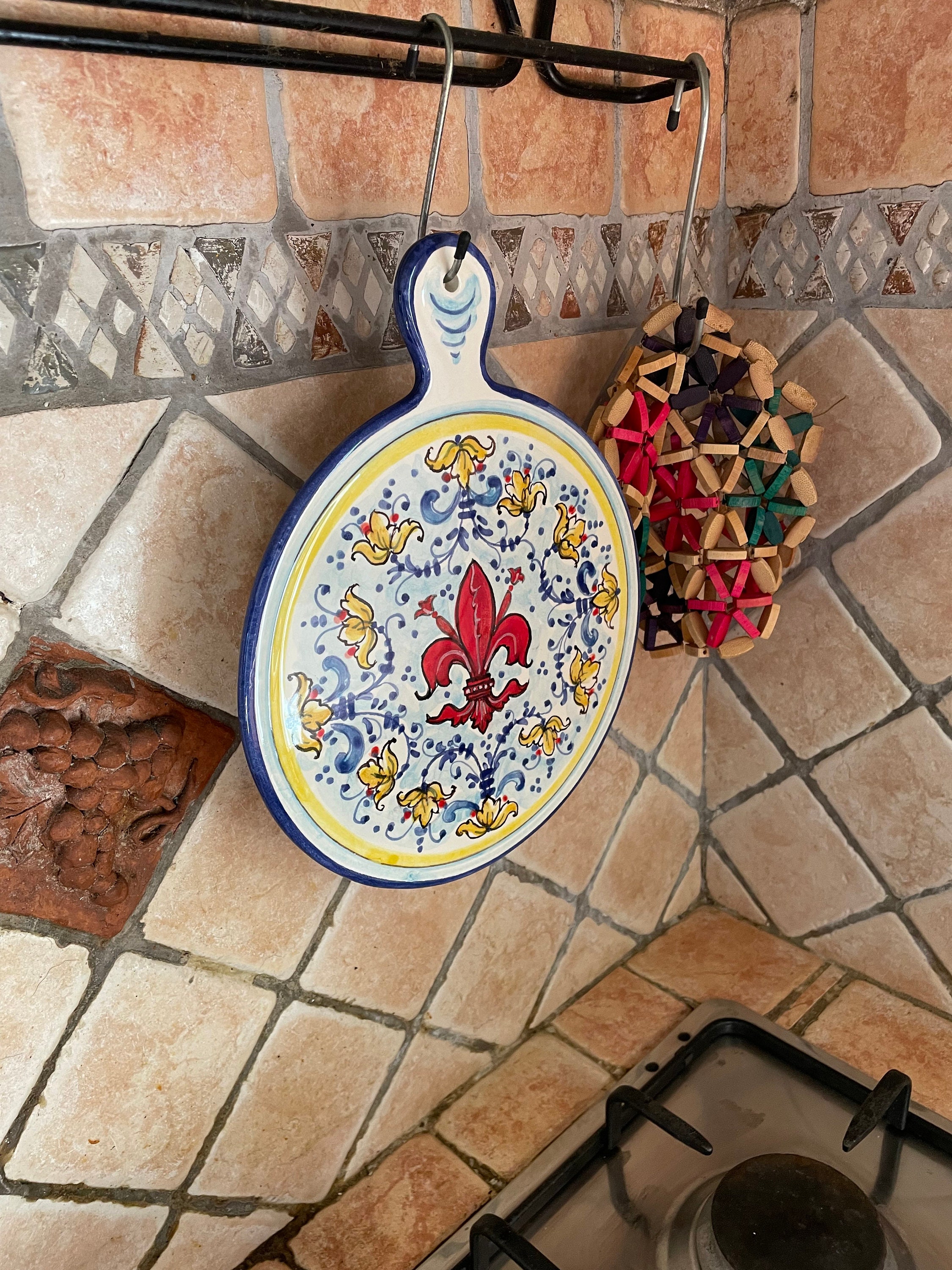 Italienische Keramik Kunst Trivet Keramik Sammlung Lily Florence ...