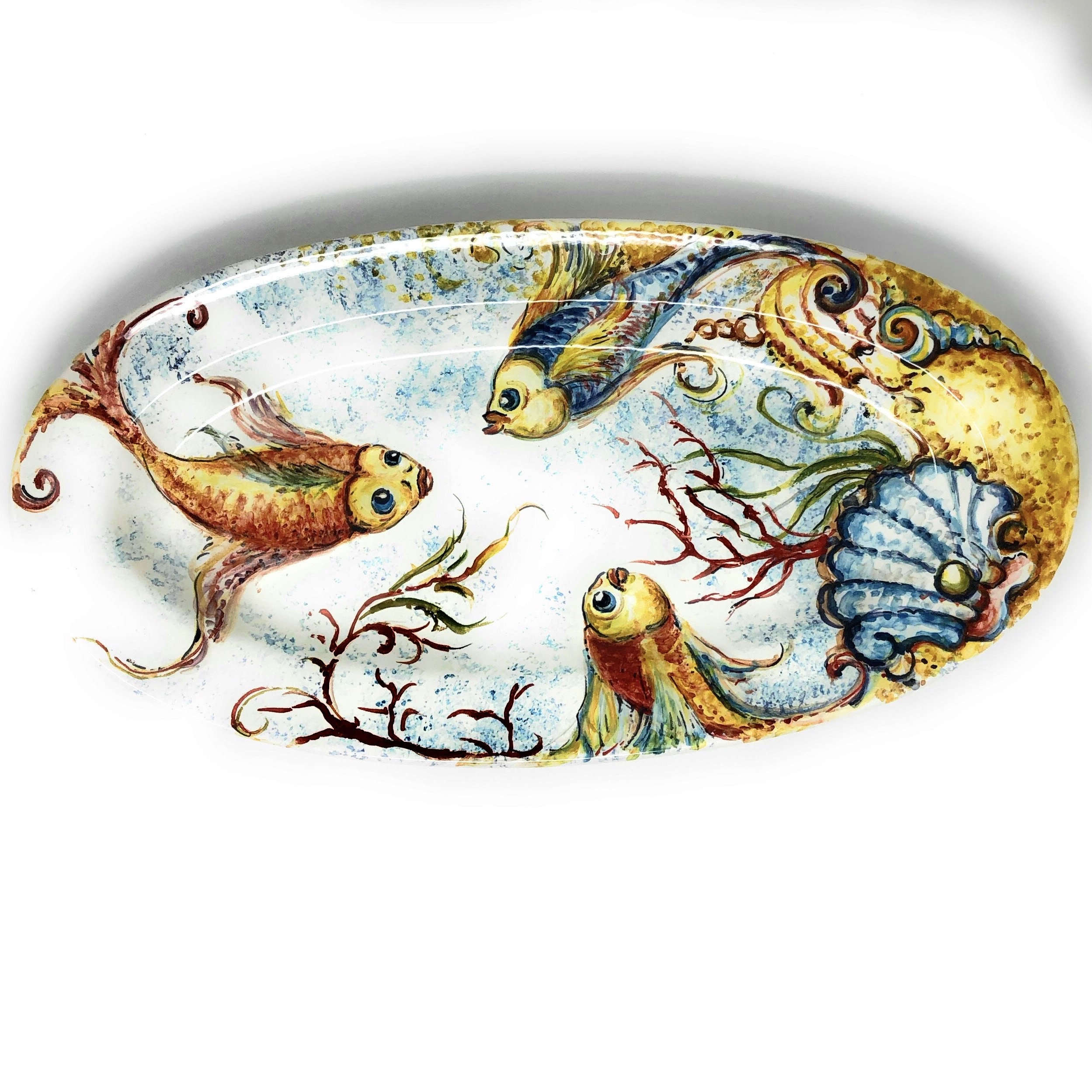 Italy fish plates - Etsy 日本