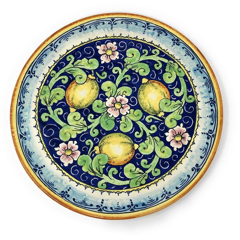 Ceramic Lemon Art Plate - Etsy