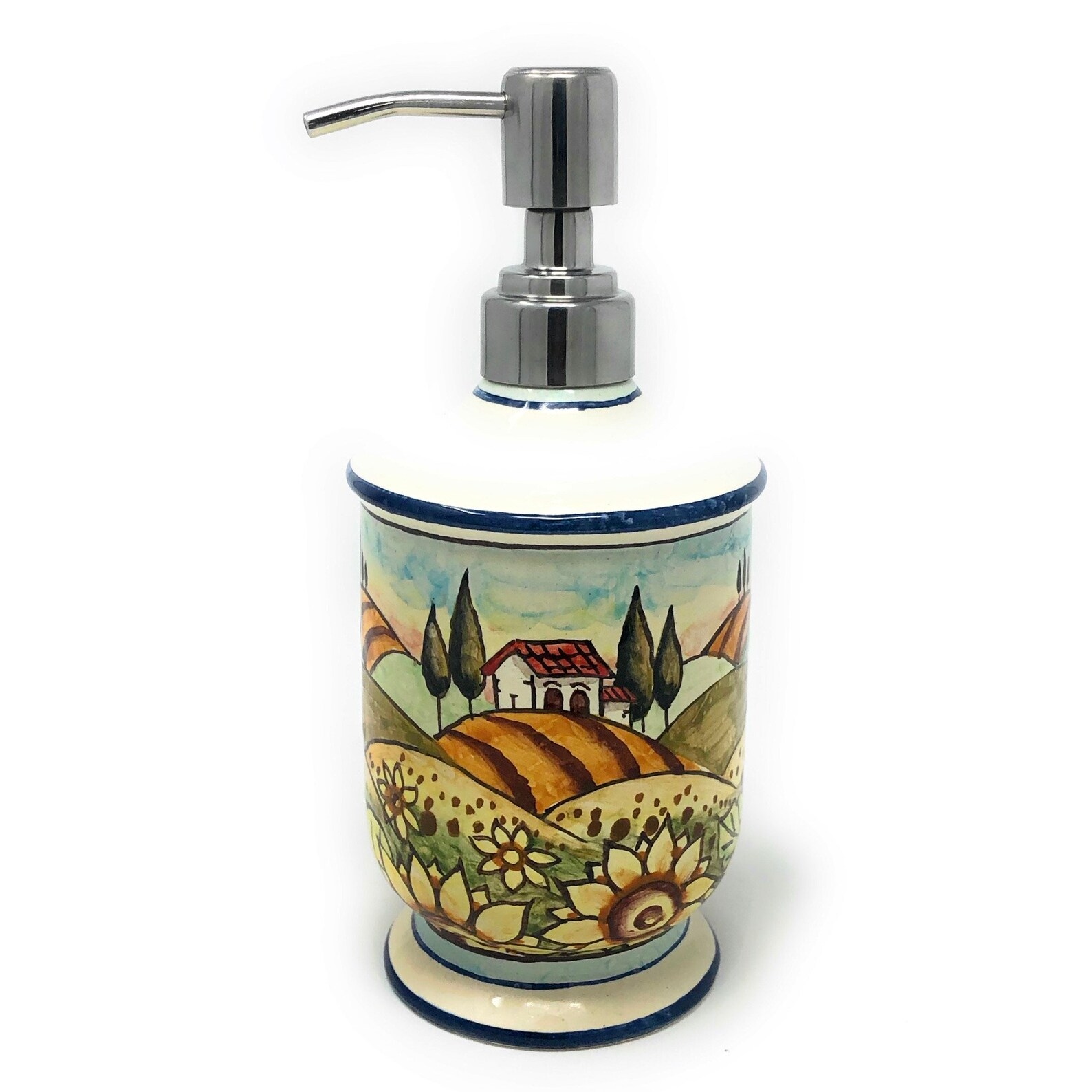 Italian Ceramic Soap Dispenser with Rust Proof Stainless for Etsy