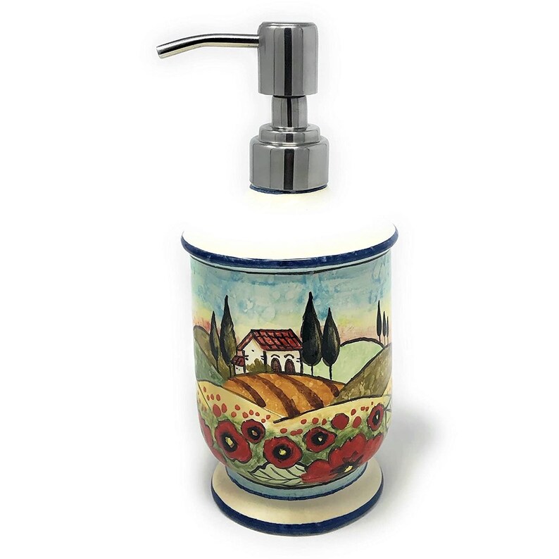 Italian Ceramic Soap Dispenser With Rust Proof Stainless for Etsy