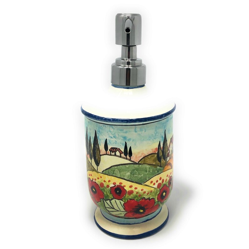 Italian Ceramic Soap Dispenser With Rust Proof Stainless for Etsy
