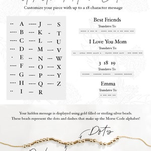 Custom Morse Code Necklace in 14k Gold or Sterling Silver ...