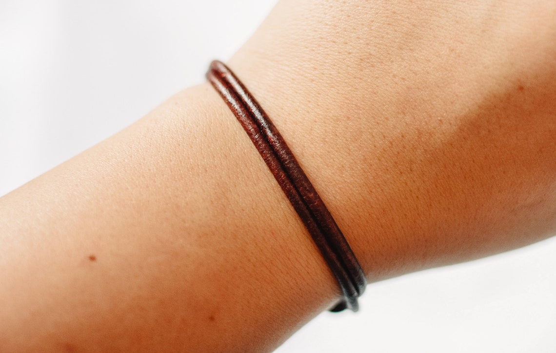 Leather Wrap Bracelet for Women Leather Bracelets Mens Etsy