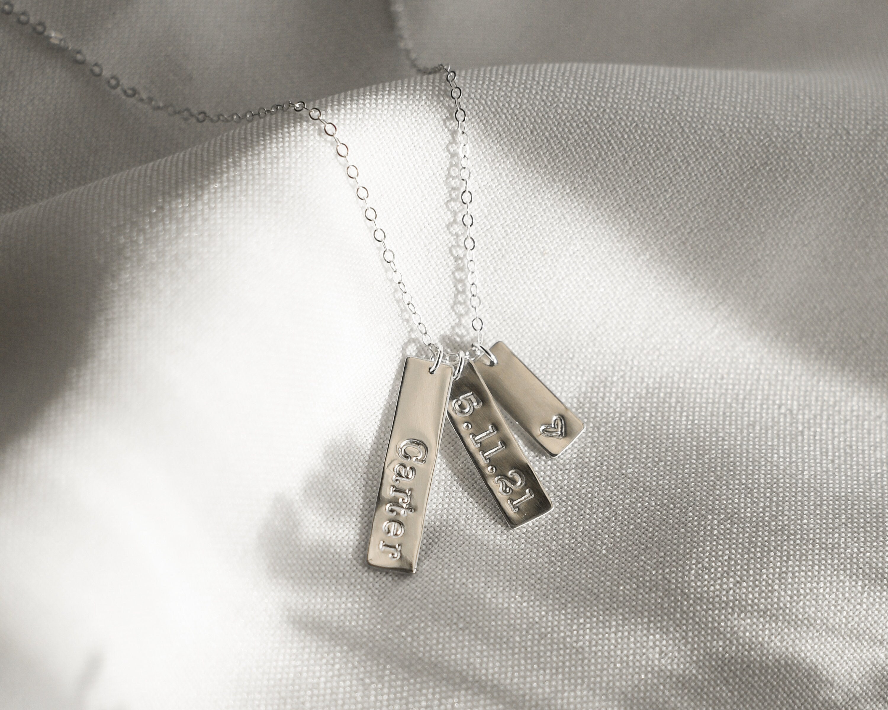 Tag Necklace Sterling 14k Gold 