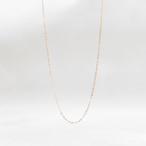 Dainty 14k Gold Filled, Sterling Chain Necklace