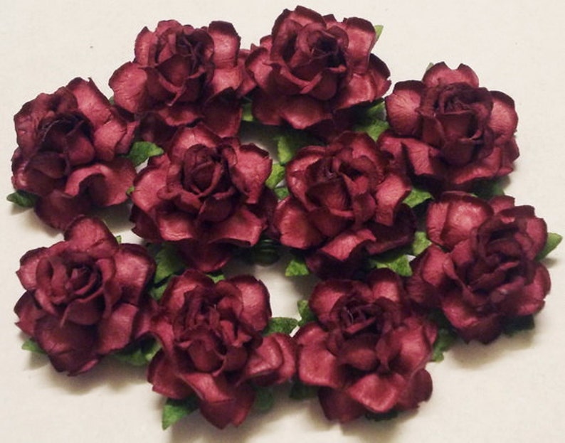 25 Paper Flowers size 1 Mulberry Paper Craft Flower Etsy