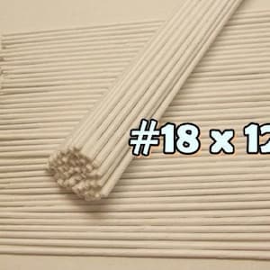 20 Stems Large-Gauge#18- (Length 12&quot; X 3 mm) Floral Wire Flower Stem Artificial, Artificial Stems, Floral Stem, White Wire Stems.