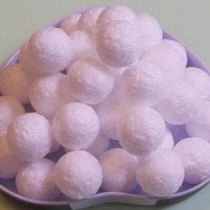 50 Styrofoam balls (Size 22 MM) Styrofoam balls supplies, White styrofoam ball.