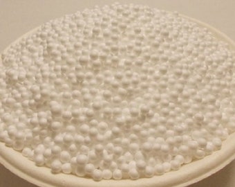 Tiny White Styrofoam Balls (3-4 mm): 2 Cups Craft Slime Snow