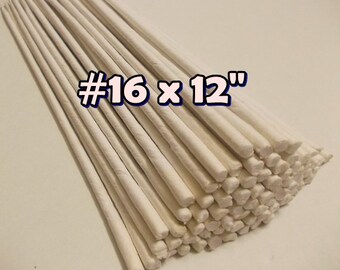 50 Stems Large-Gauge#16- (Length 12" X 5 mm) Floral Wire Flower Stem Artificial, Artificial Stems, Floral Stem, White Wire Stems.