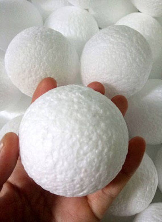 10 bolas de espuma de poliestireno tamaño 64 MM o 2.5 Suministros de bolas  de espuma de poliestireno, bola de espuma de poliestireno blanca. -   México