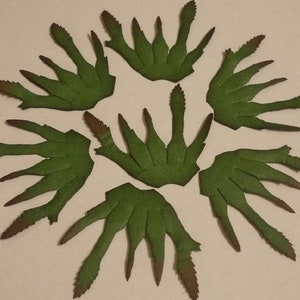 50 Sepal ( Size 3.25&quot; ) Mulberry Paper Sepal, Calyx, Green.